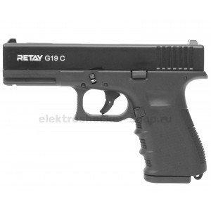 СХП Охолощенный пистолет Retay G19C Glock, кал. 9 мм СХП Охолощенный пистолет Retay G19C Glock, кал. 9 мм